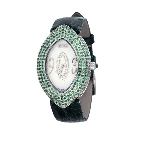 Tsavorite Diamond 5.93 Ct Unisex Luxury New Watch main image 4